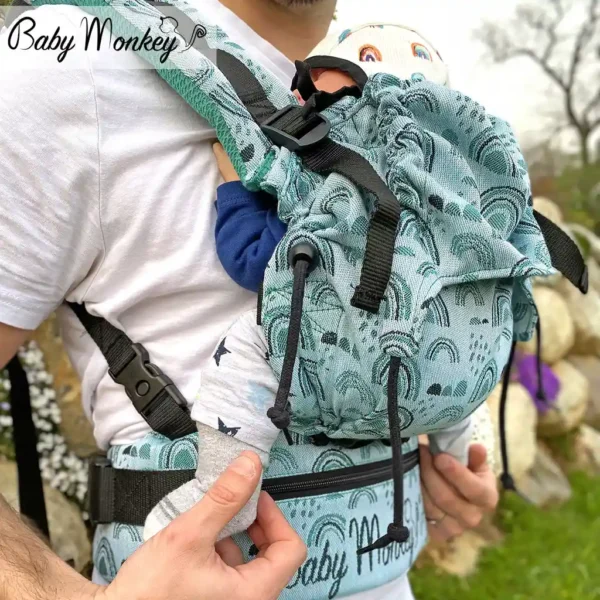 Mochila Baby Monkey Regolo Recién Nacido RAINBOW